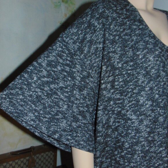 Intimately Free People Heather Gray Black Fleece Hazy Maxi Dress Lagen Look L - Picture 8 of 12